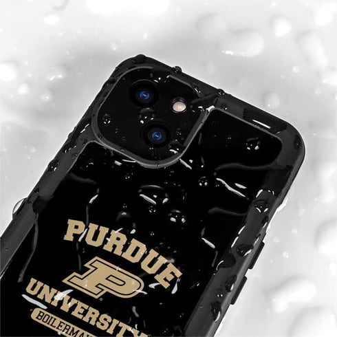 Purdue University Boilermakers iPhone 15 Plus Waterproof Case
